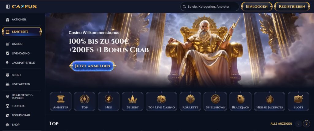 Cazeus Online-Casino